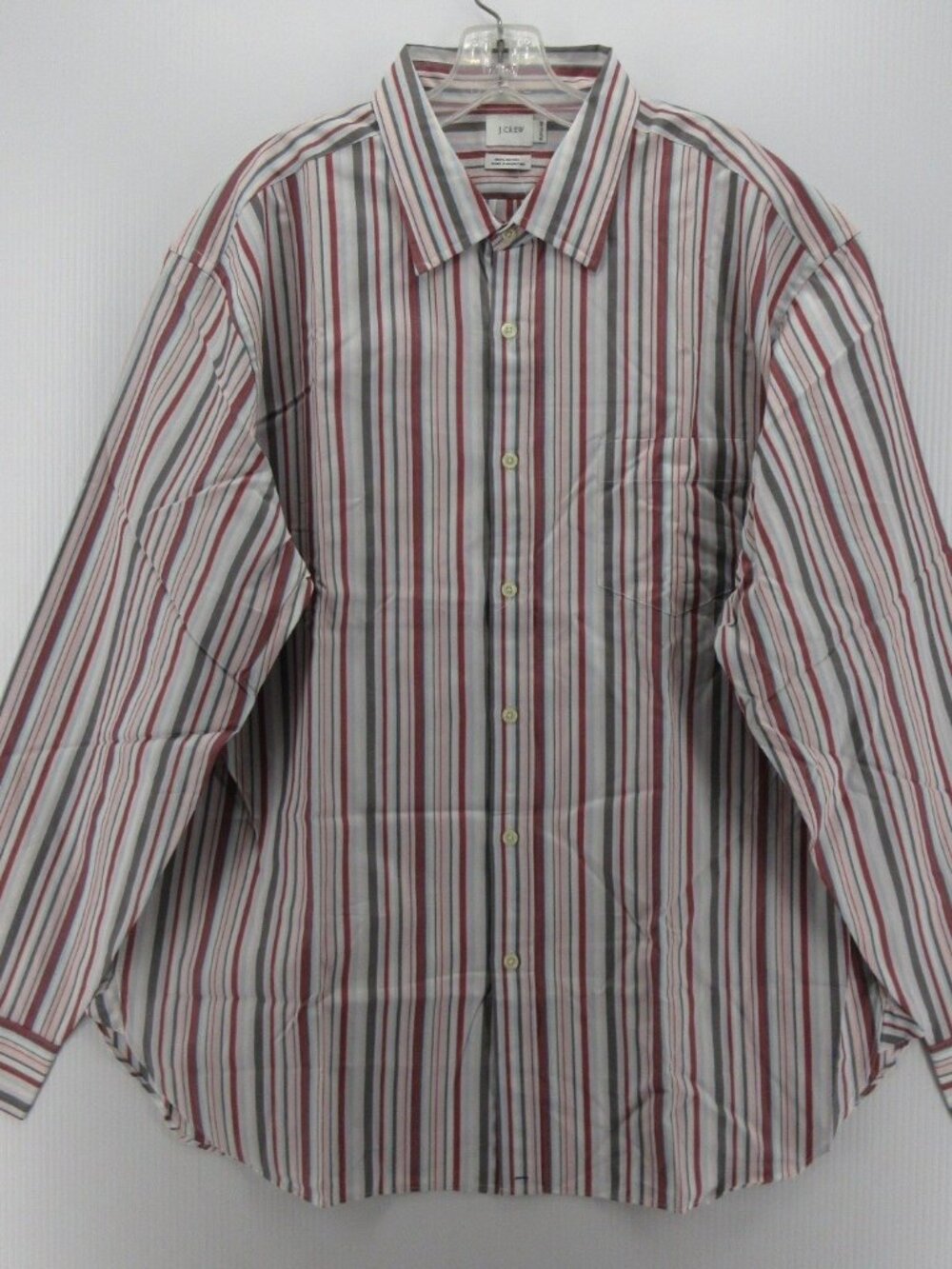 J Crew Shirt XL Button Down Striped Pocket Preppy Classic Y2K NEW